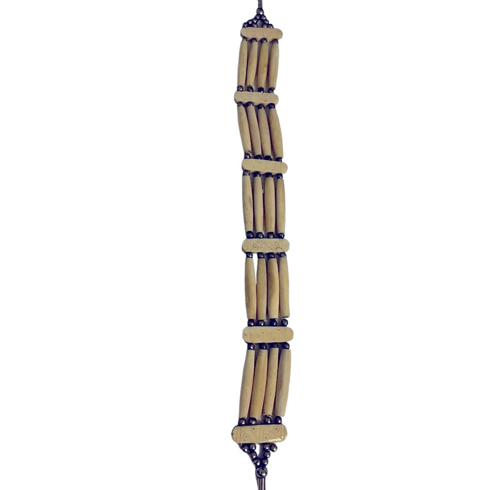 Vintage Native American Bone- leather Choker